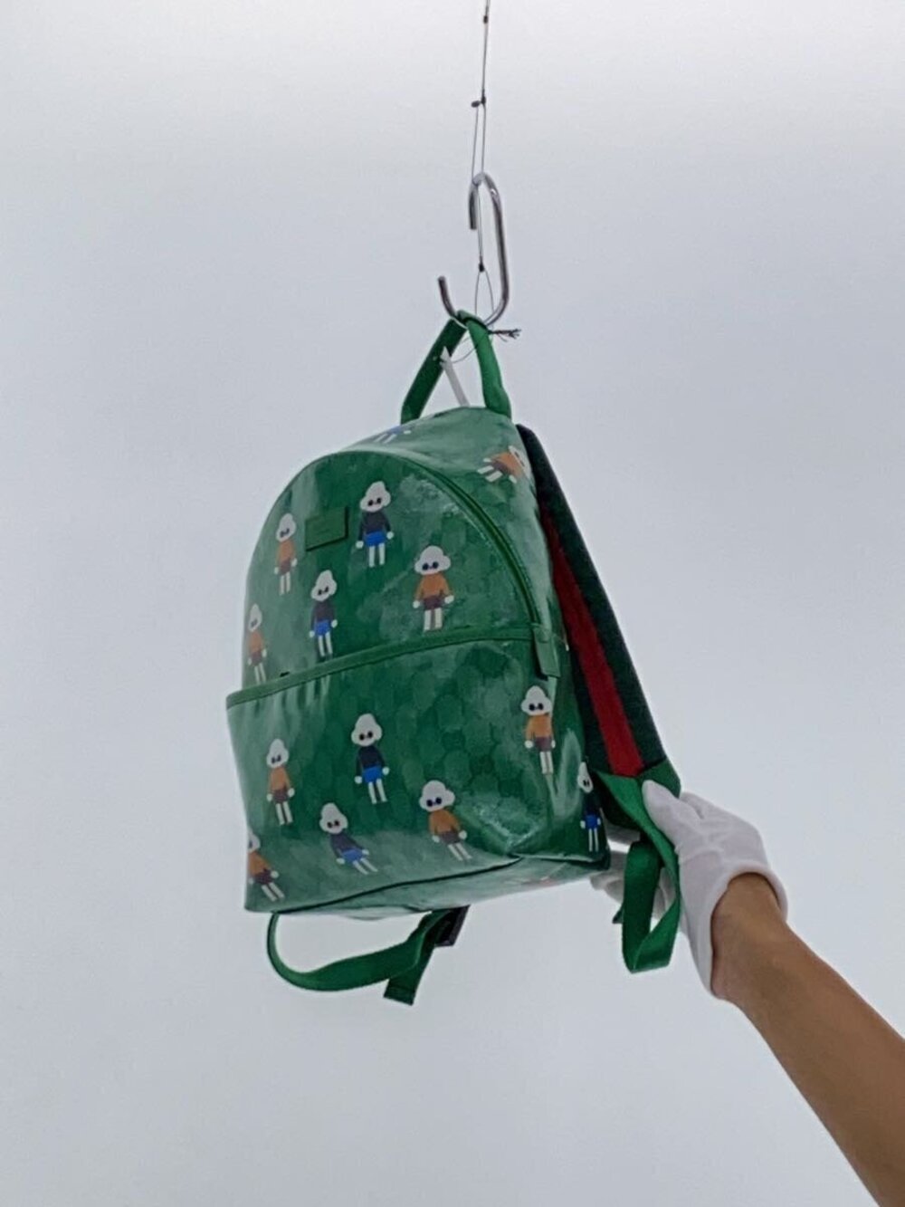 Gucci GG collection Supreme dog backpack cartoon Kim Seungyoun Black